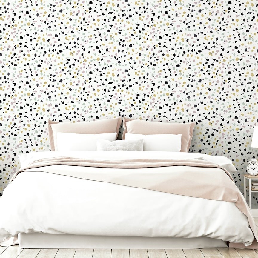  - Arthouse Dalmatian Pastel Multi Wallpaper - 909708 - Decor Warehouse