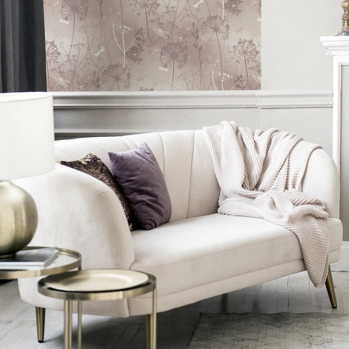 - Arthouse Damselfly Blush Wallpaper - 692305 - Decor Warehouse
