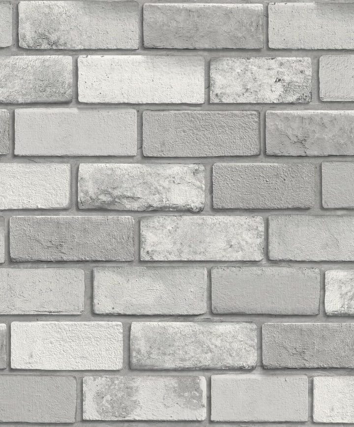  - Arthouse Diamond Brick Silver Wallpaper - 669401 - Decor Warehouse