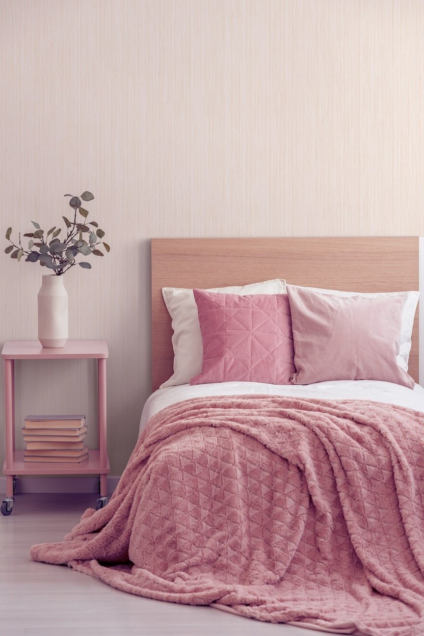  - Arthouse Diamond Plain Blush Wallpaper - 258001 - Decor Warehouse