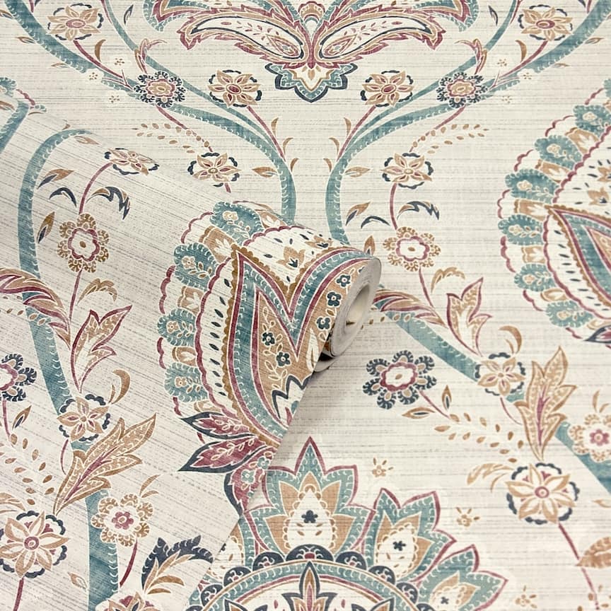  - Arthouse Fantastical Damask Multi Wallpaper - 296909 - Decor Warehouse