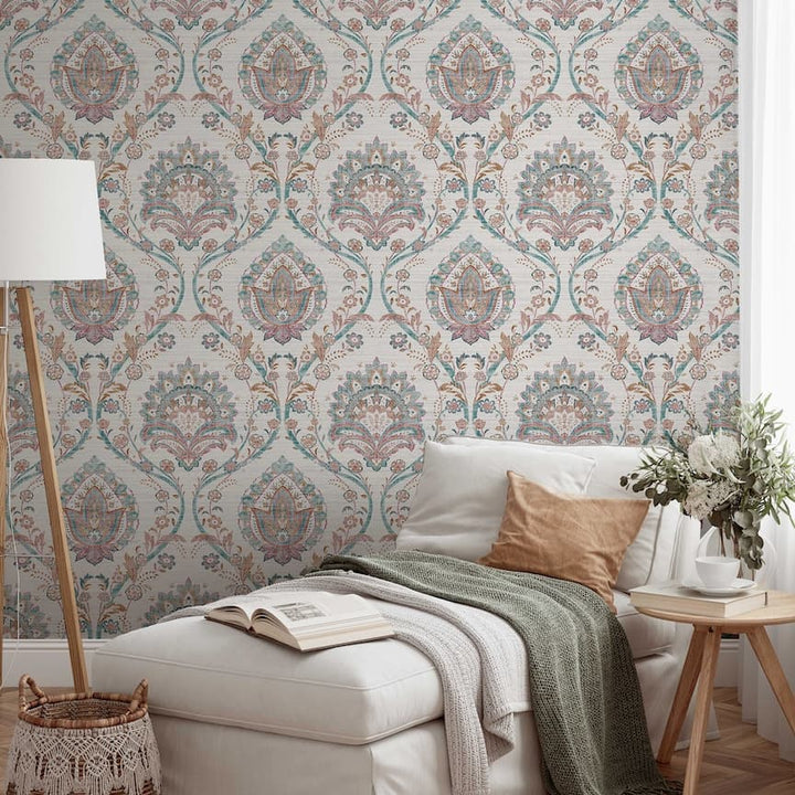  - Arthouse Fantastical Damask Multi Wallpaper - 296909 - Decor Warehouse