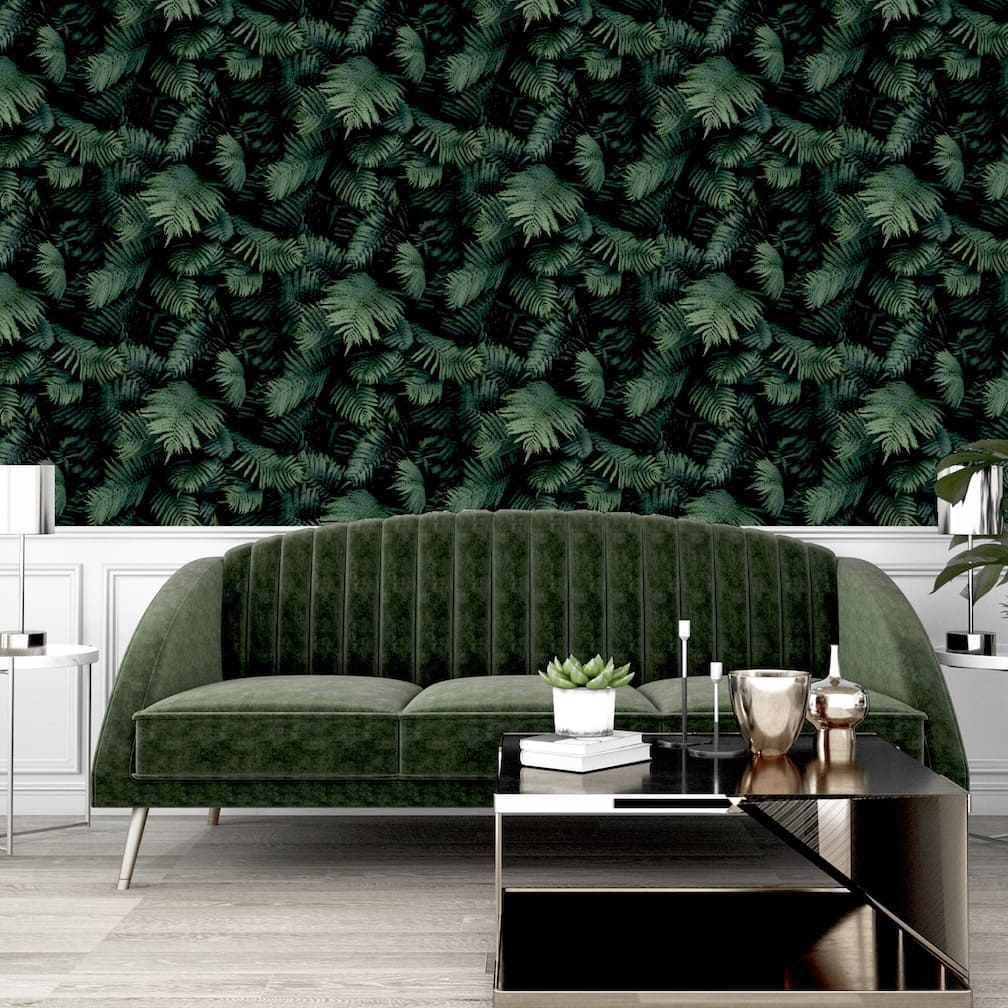 Arthouse Fern Wall Green Wallpaper - 907601