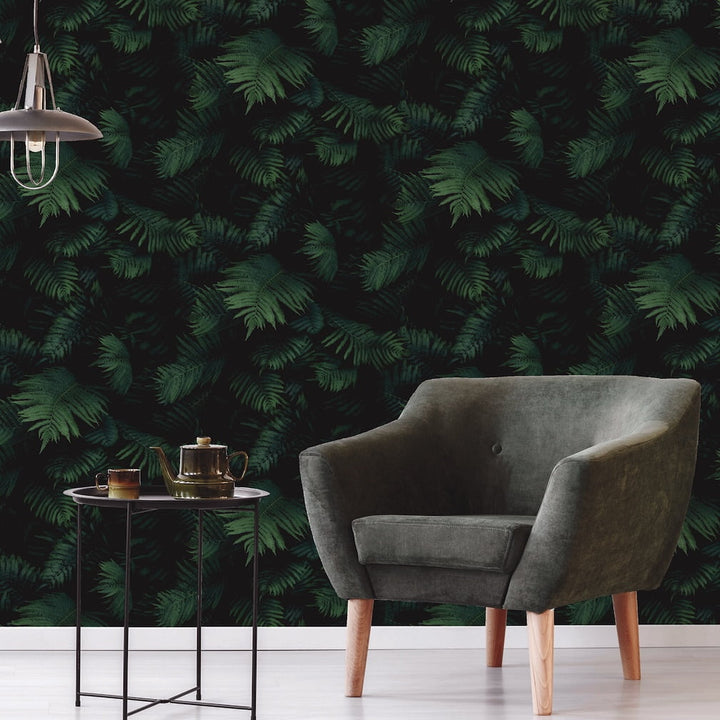 - Arthouse Fern Wall Green Wallpaper - 907601 - Decor Warehouse