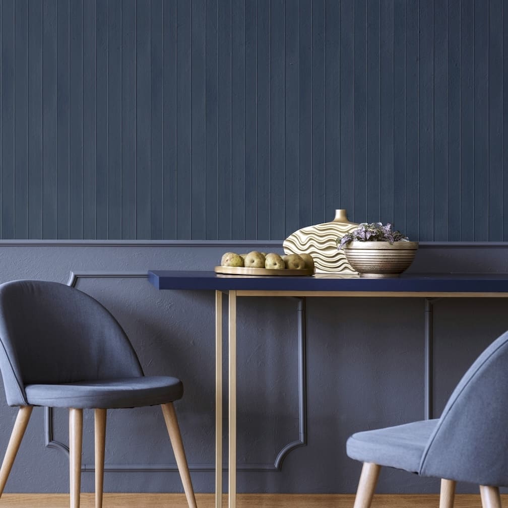 Arthouse Flat Wooden Plank Blue - 924605