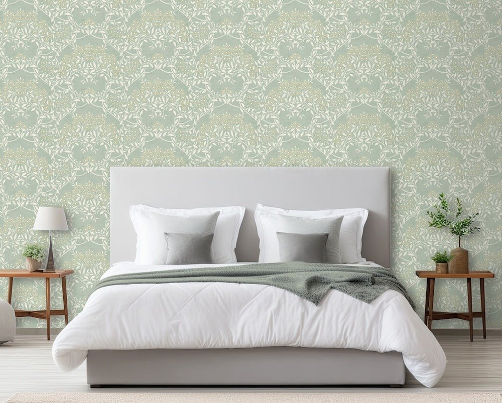  - Arthouse Floral Trail Sage Wallpaper - 100195AH - Decor Warehouse