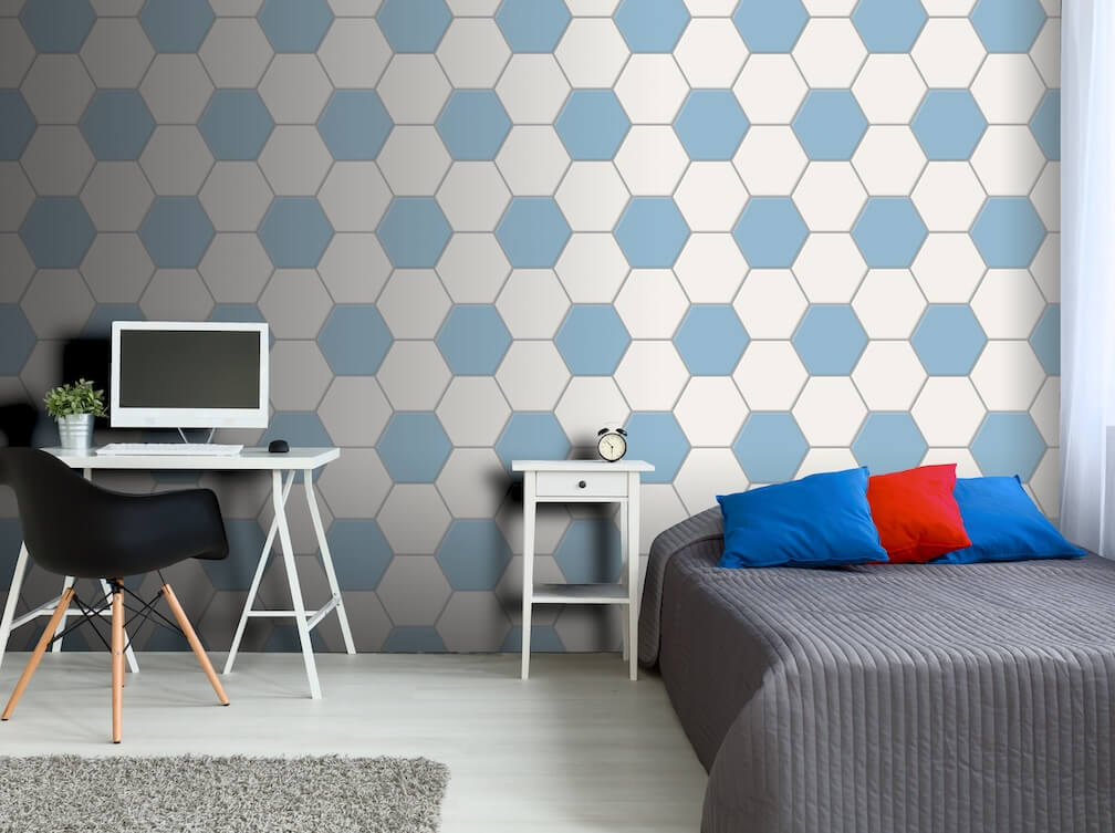  - Arthouse Football Goal Light Blue Wallpaper - E100212AH - Decor Warehouse