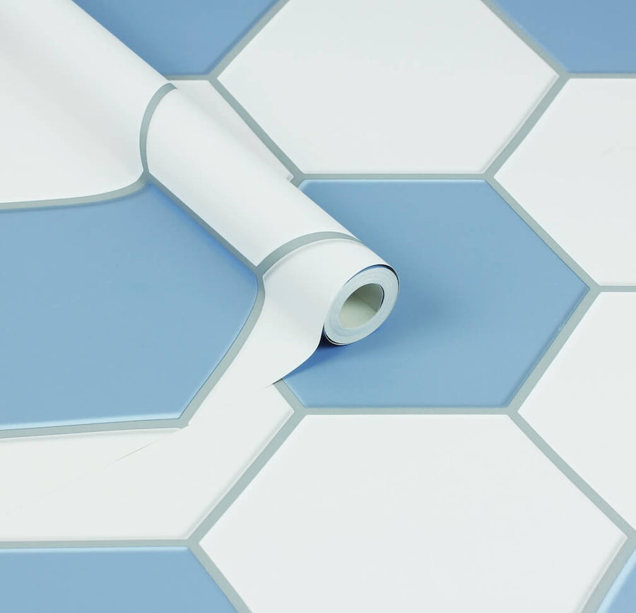 E100212AH - Arthouse - Arthouse Football Goal Light Blue Wallpaper - Decor Warehouse