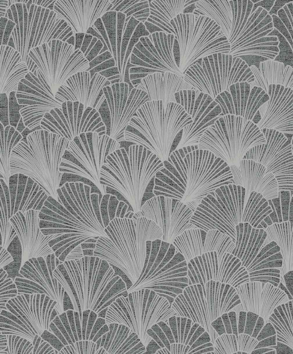 892905 - Arthouse - Arthouse Ginkgo Grey/Silver Wallpaper - Decor Warehouse