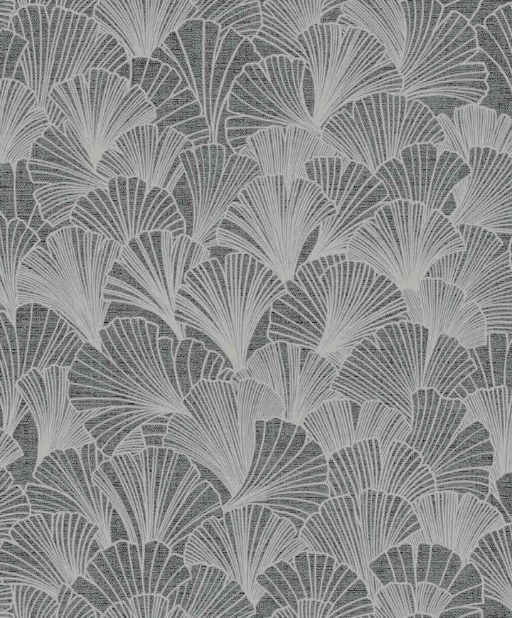 892905 - Arthouse - Arthouse Ginkgo Grey/Silver Wallpaper - Decor Warehouse