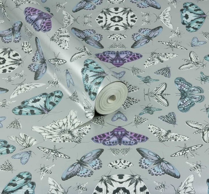 - Arthouse Glitter Bug Silver Wallpaper - 692307 - Decor Warehouse