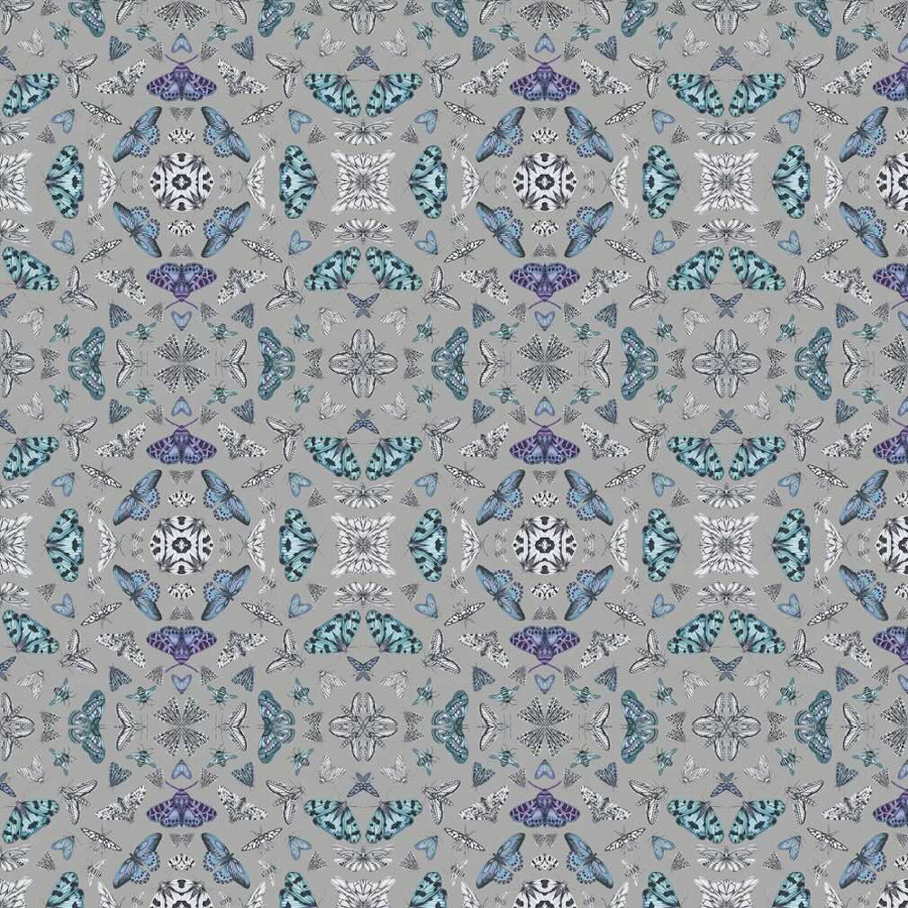Arthouse Glitter Bug Silver Wallpaper