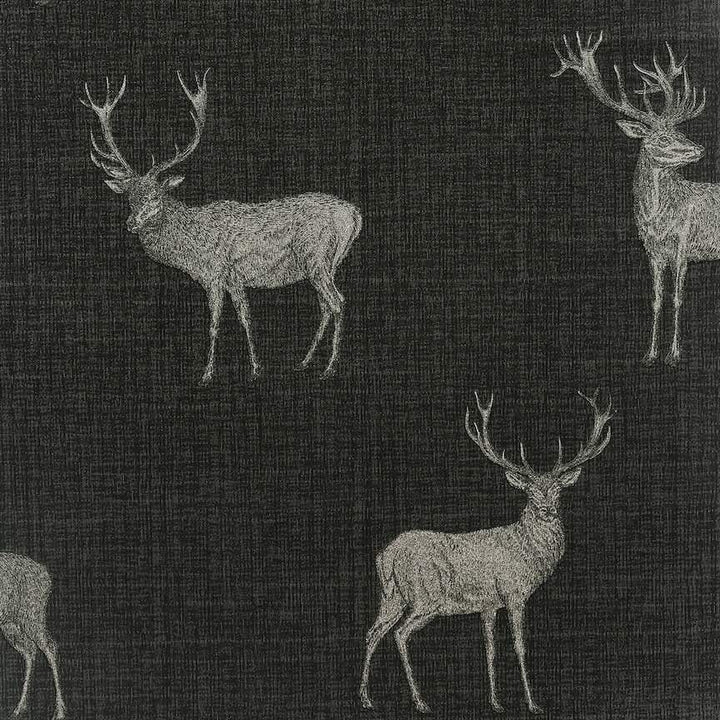  - Arthouse Heritage Stag Charcoal/Copper Wallpaper - 909607 - Decor Warehouse
