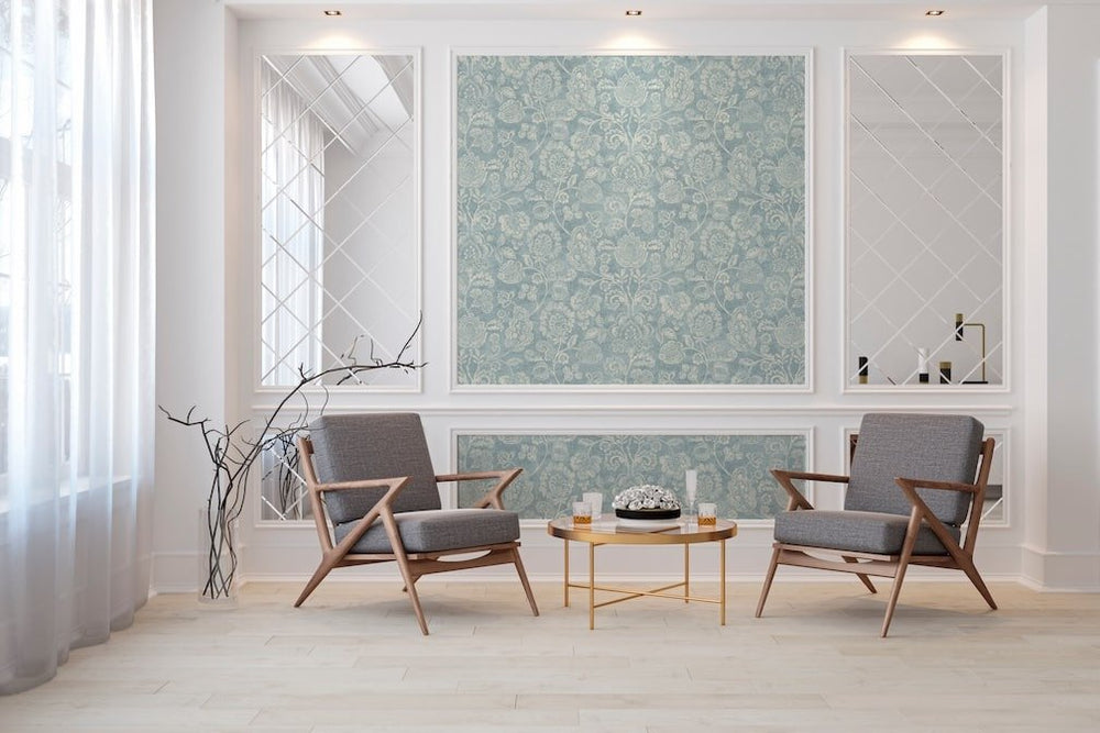  - Arthouse Heritage Trail Blue Wallpaper - 292905 - Decor Warehouse
