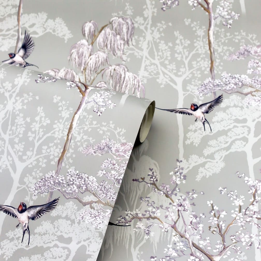 Arthouse Japanese Garden Grey Wallpaper - 908105