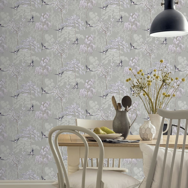 Arthouse Japanese Garden Grey Wallpaper - 908105