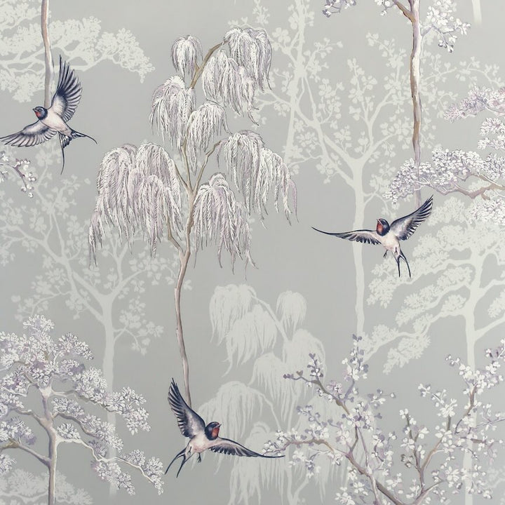 908105 - Arthouse - Arthouse Japanese Garden Grey Wallpaper - Decor Warehouse