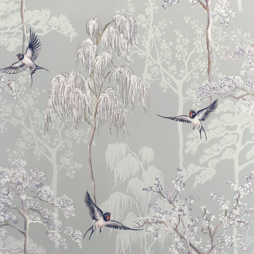 908105 - Arthouse - Arthouse Japanese Garden Grey Wallpaper - Decor Warehouse