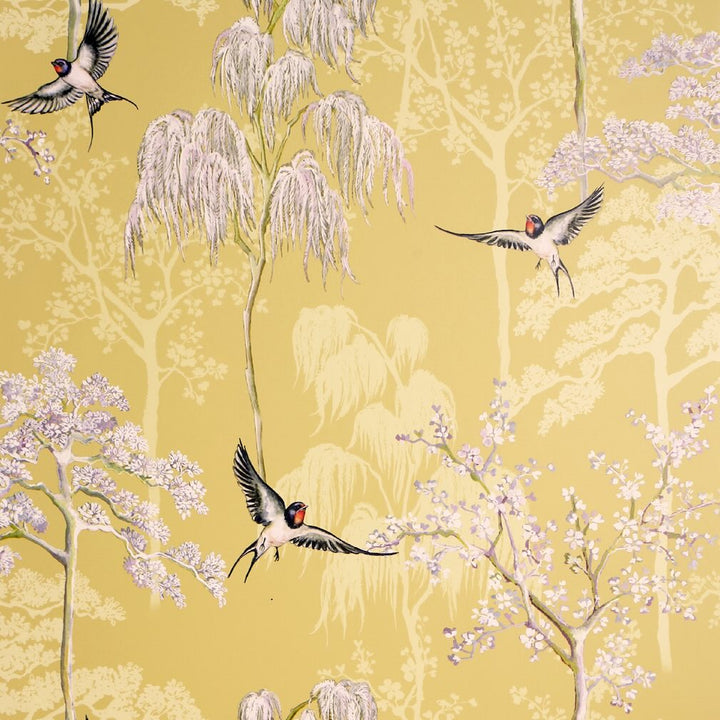 Arthouse Japanese Garden Ochre Wallpaper - 908002