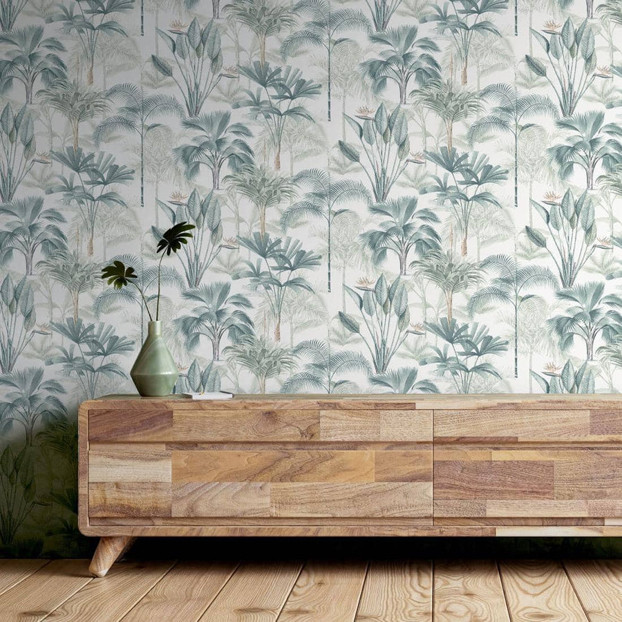 922908 - Arthouse - Arthouse King Palm Green Wallpaper - Decor Warehouse