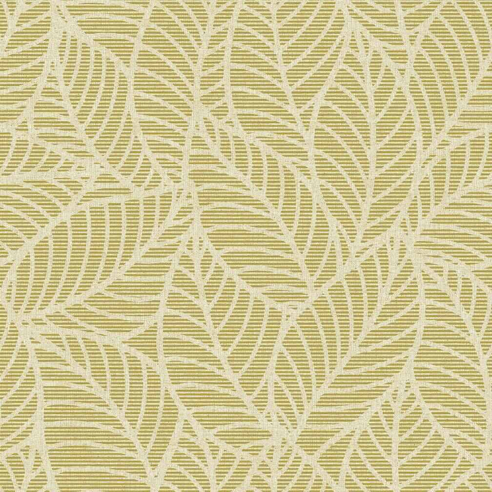  - Arthouse Leaf Lines Ochre Wallpaper - 692506 - Decor Warehouse