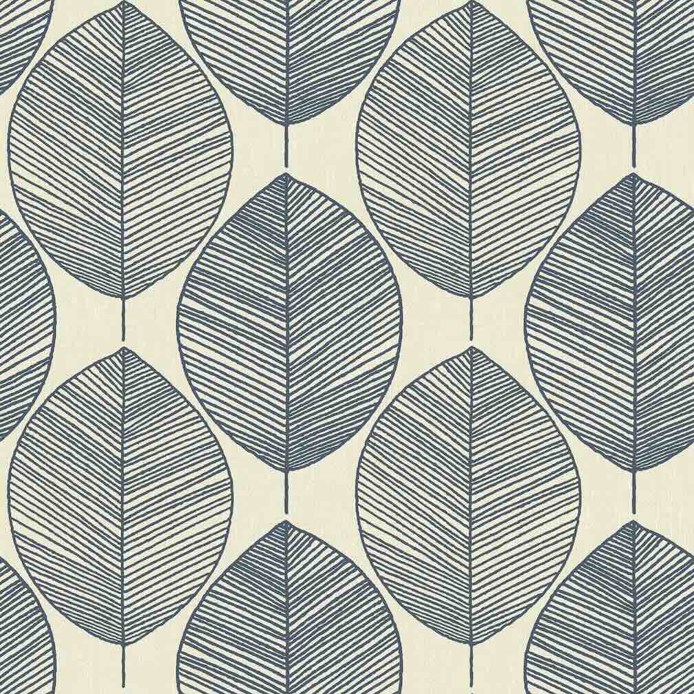 925305 - Arthouse - Arthouse Leaves Blue Wallpaper - Decor Warehouse