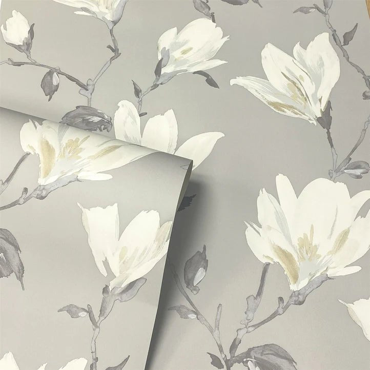  - Arthouse Lily Natural Floral Wallpaper - 925005 - Decor Warehouse