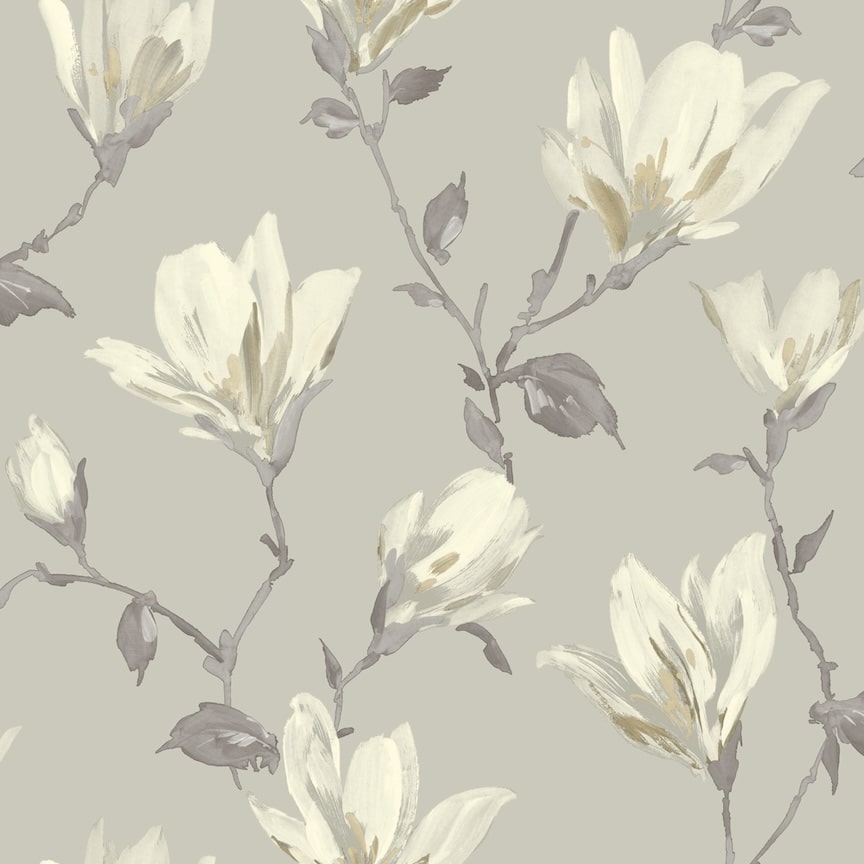 Arthouse Lily Natural Floral Wallpaper - 925005