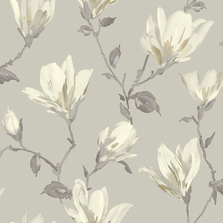  - Arthouse Lily Natural Floral Wallpaper - 925005 - Decor Warehouse