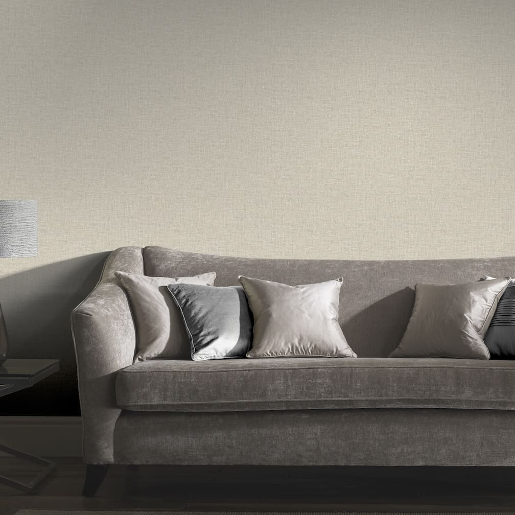 Arthouse Linen Texture Natural Wallpaper - 901704