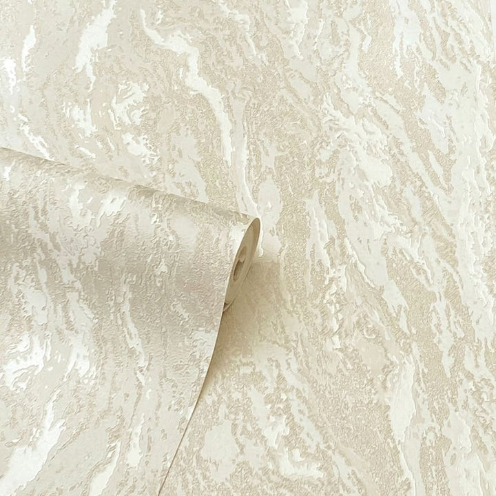 299100 - Arthouse - Arthouse Luxe Texture Pearl Wallpaper - Decor Warehouse