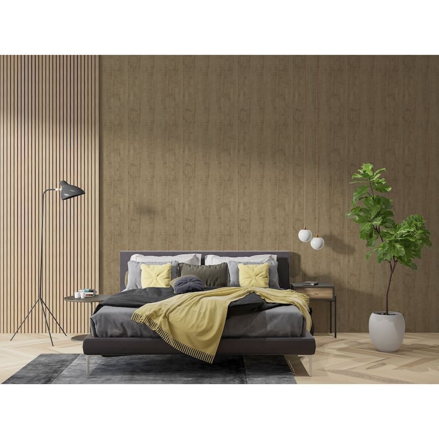 - Arthouse Luxe Timber Gold Wallpaper - 100087AH - Decor Warehouse