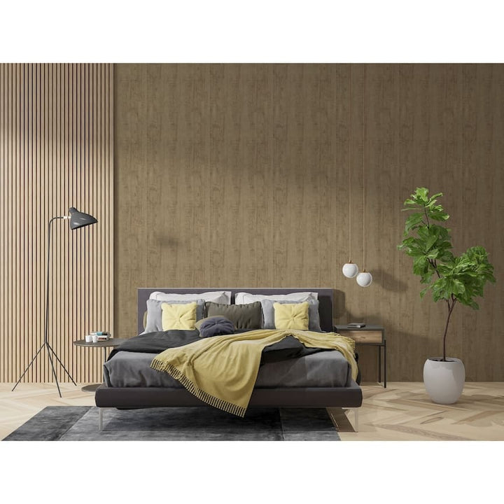  - Arthouse Luxe Timber Gold Wallpaper - 100087AH - Decor Warehouse