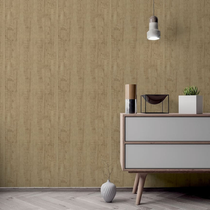  - Arthouse Luxe Timber Gold Wallpaper - 100087AH - Decor Warehouse