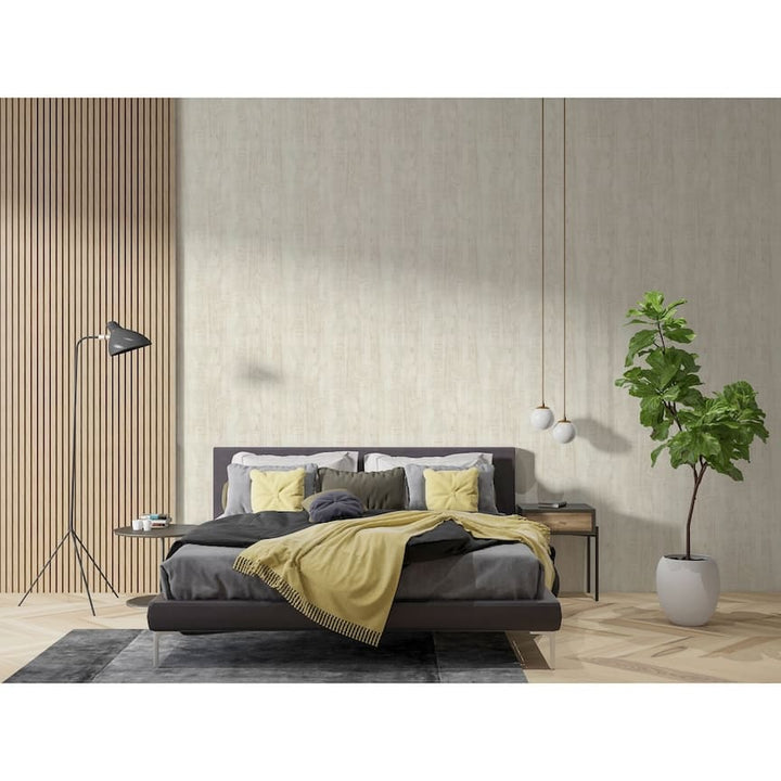  - Arthouse Luxe Timber Ivory Wallpaper - 100086AH - Decor Warehouse