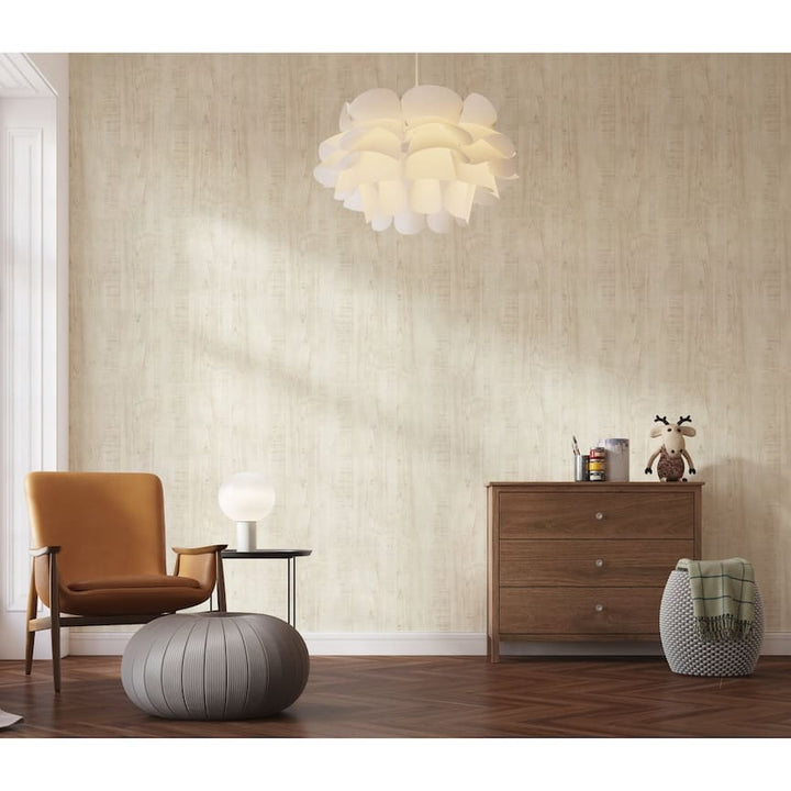  - Arthouse Luxe Timber Ivory Wallpaper - 100086AH - Decor Warehouse