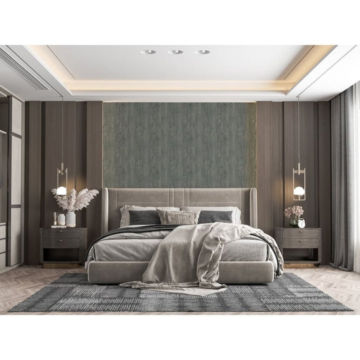  - Arthouse Luxe Timber Silver Wallpaper - 100090AH - Decor Warehouse