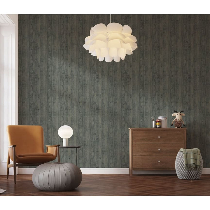  - Arthouse Luxe Timber Silver Wallpaper - 100090AH - Decor Warehouse
