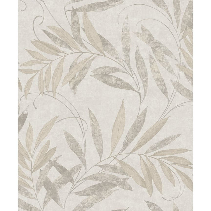  - Arthouse Luxury Leaf Soft Silver Wallpaper - 299302 - Decor Warehouse