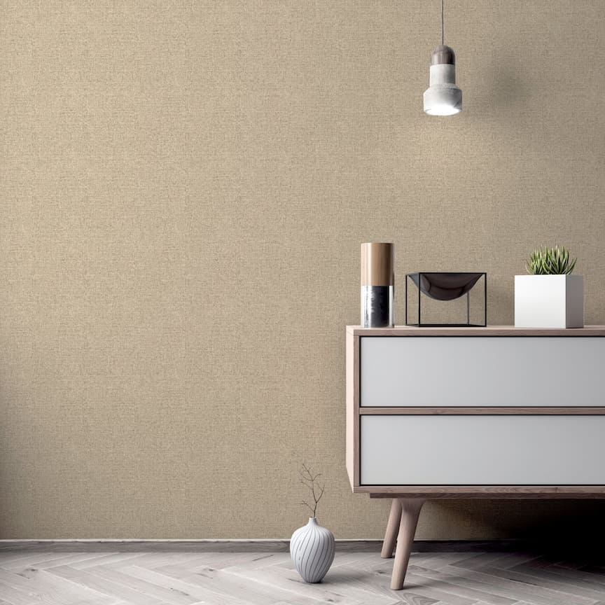  - Arthouse Luxury Plain Champagne Wallpaper - 299306 - Decor Warehouse