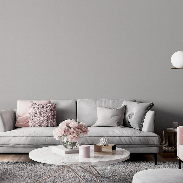  - Arthouse Luxury Plain Soft Silver Wallpaper - 299307 - Decor Warehouse