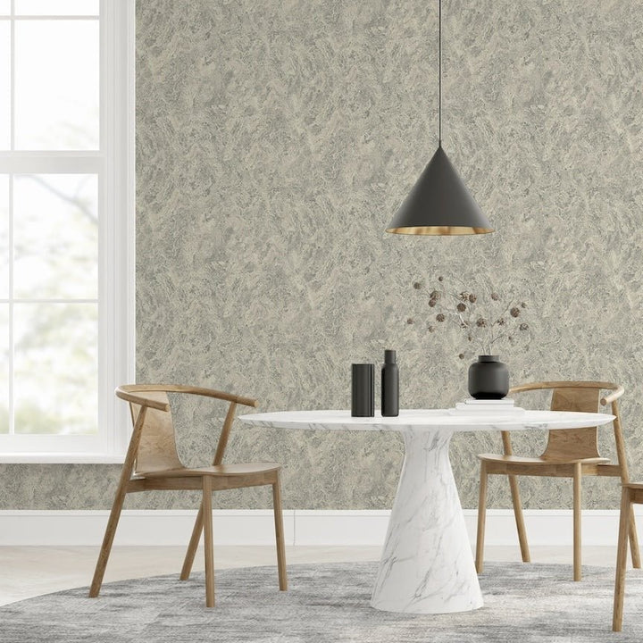  - Arthouse Marble Patina Charcoal Natural Wallpaper - 296706 - Decor Warehouse