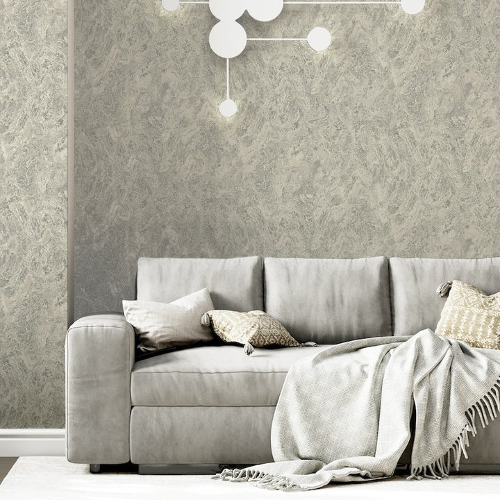  - Arthouse Marble Patina Charcoal Natural Wallpaper - 296706 - Decor Warehouse