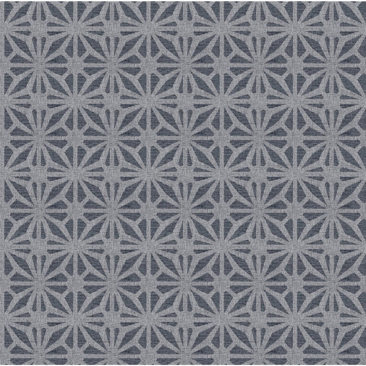  - Arthouse Moorish Mosaic Navy / Silver Wallpaper - 100113AH - Decor Warehouse