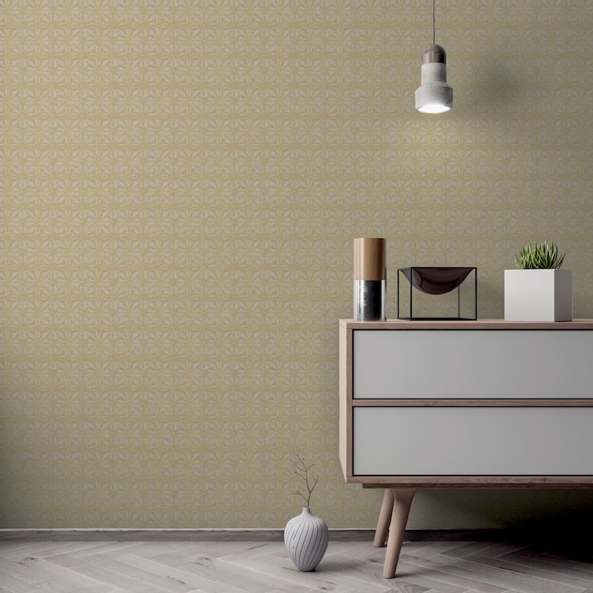  - Arthouse Moorish Mosaic Taupe and Gold Wallpaper - 100110AH - Decor Warehouse