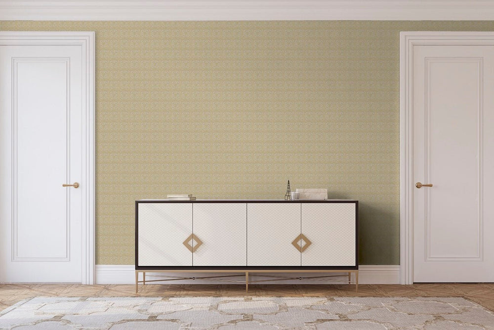 Arthouse Moorish Mosaic Taupe and Gold Wallpaper - 100110AH
