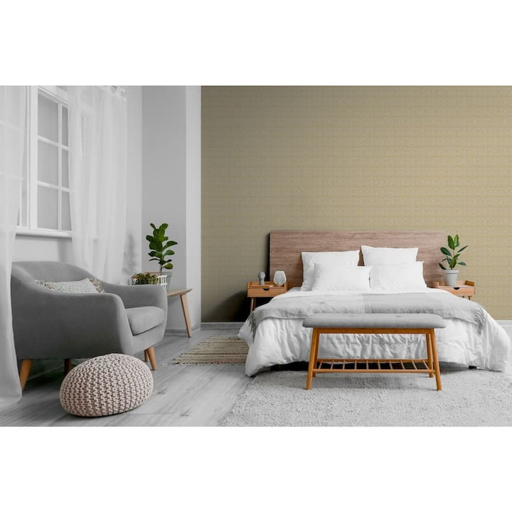  - Arthouse Moorish Mosaic Taupe and Gold Wallpaper - 100110AH - Decor Warehouse
