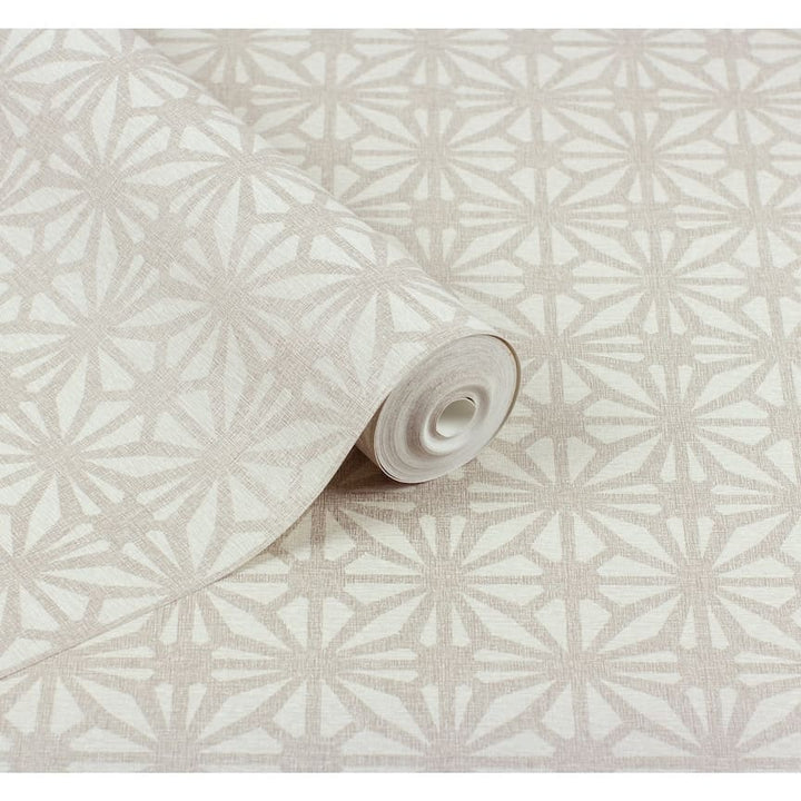  - Arthouse Moorish Mosaic Warm Grey/Silver Wallpaper - 100108AH - Decor Warehouse