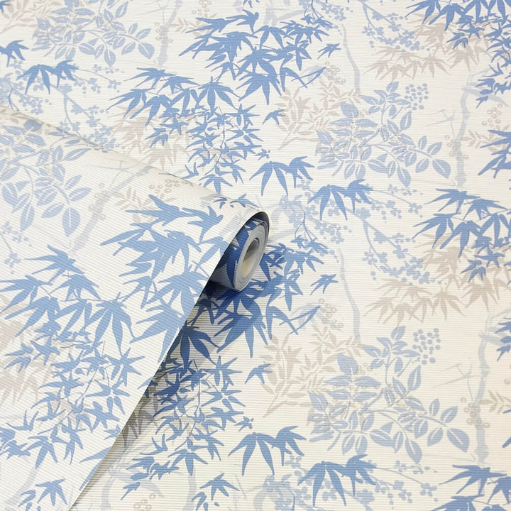  - Arthouse Orient Tree Chalk Blue Grey Wallpaper - 924407 - Decor Warehouse
