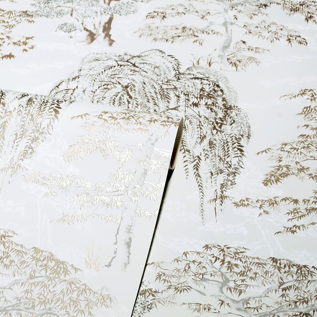 Arthouse Oriental Garden Natural Wallpaper - 909605